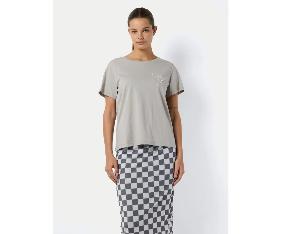 obrazek 1 Noisy May T-Shirt Nate 27032631 Szary Regular Fit