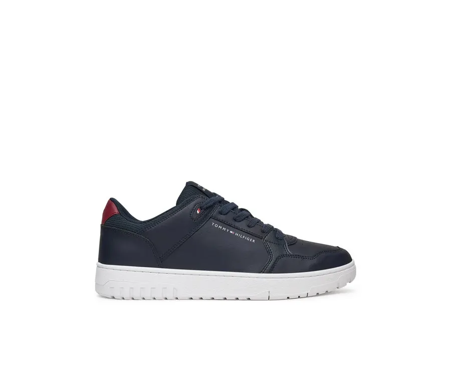 obrazek 1 Tommy Hilfiger Sneakersy Basket Core Lite Lth Mix FM0FM05518 Granatowy
