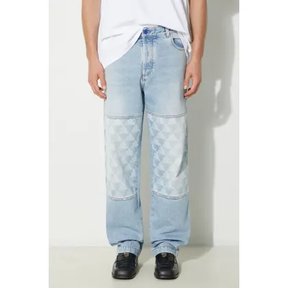 Zdjęcie Marcelo Burlon jeansy Laser Cross Dnm Straight Pant męskie CMYA030F24DEN0034034