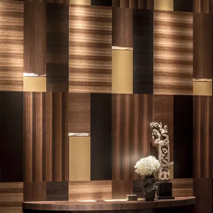 Zdjęcie Boazeria z wędzonego dębu i forniru eukaliptusowego - Arcahorn