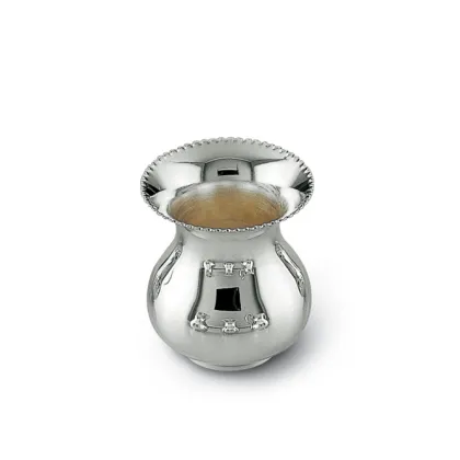 Picture A small silver vase