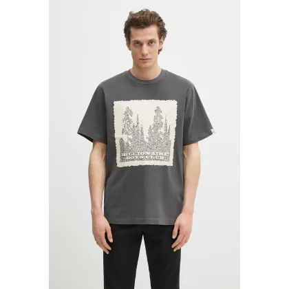 Zdjęcie Billionaire Boys Club t-shirt bawełniany Wilderness T-shirt męski kolor szary z nadrukiem B25159