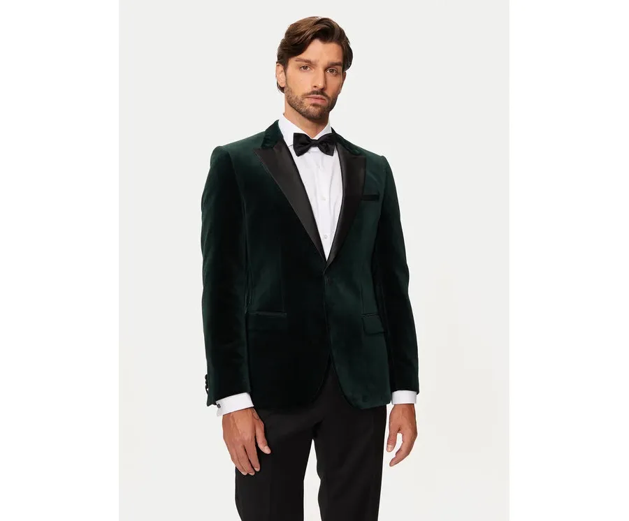 obrazek 1 Hugo Marynarka Henry244E1X 50524909 Zielony Slim Fit HUGO
