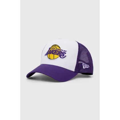 Zdjęcie New Era czapka z daszkiem kolor biały z aplikacją LOS ANGELES LAKERS 60348857.WHITRPTRP-WHITRPTRP
