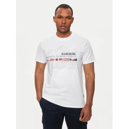 Zdjęcie Napapijri T-Shirt S-Turin NP0A4HQG Biały Regular Fit