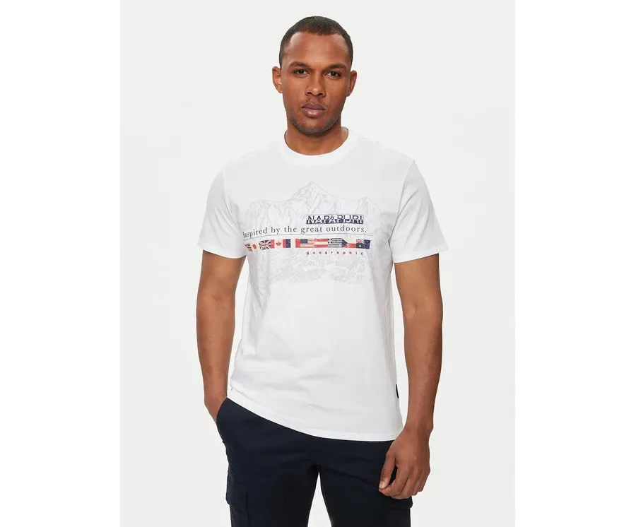 obrazek 1 Napapijri T-Shirt S-Turin NP0A4HQG Biały Regular Fit