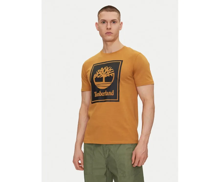 obrazek 1 Timberland T-Shirt TB0A5WQQ Beżowy Regular Fit