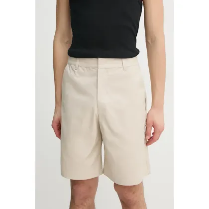 Zdjęcie Heliot Emil szorty bawełniane kolor beżowy PRESS25_M_10_186_ST18