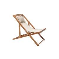 Picture Venezia foldable lounger made of teak