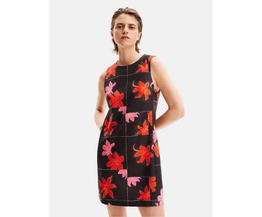 obrazek 1 Desigual Sukienka letnia Houston 24SWVW01 Czarny Regular Fit