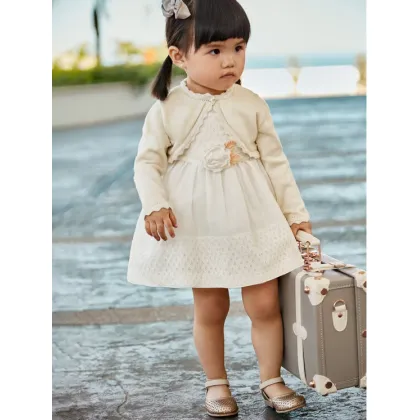 Zdjęcie Mayoral Sukienka elegancka 1945 Écru Regular Fit