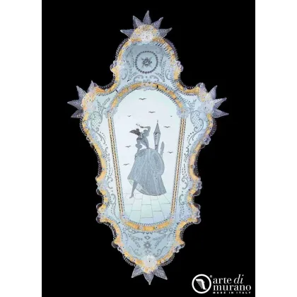 Zdjęcie Prestiżowe lustro szklane - szkło Murano