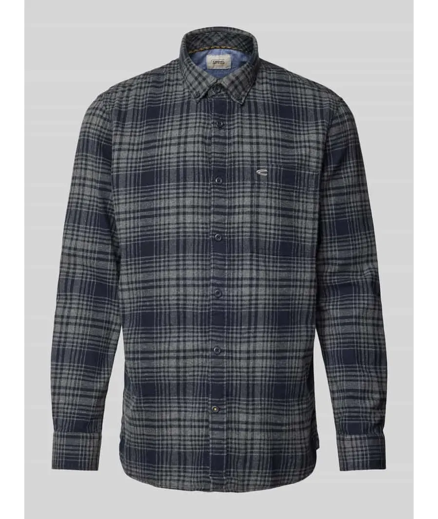 obrazek 1 Koszula casualowa o kroju regular fit z kołnierzykiem typu button down