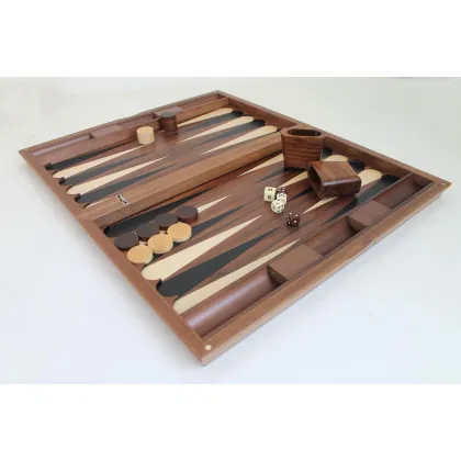 Zdjęcie Drewniany zestaw do gry w backgammon - 61x50 cm