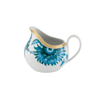 Zdjęcie Porcelanowy dzbanek na mleko Gold Exotic z turkusowym motywem roślinnym - Vista Alegre