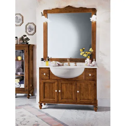 Picture Beautiful bathroom cabinet with 3 doors and 2 drawers from Italy - Zanini