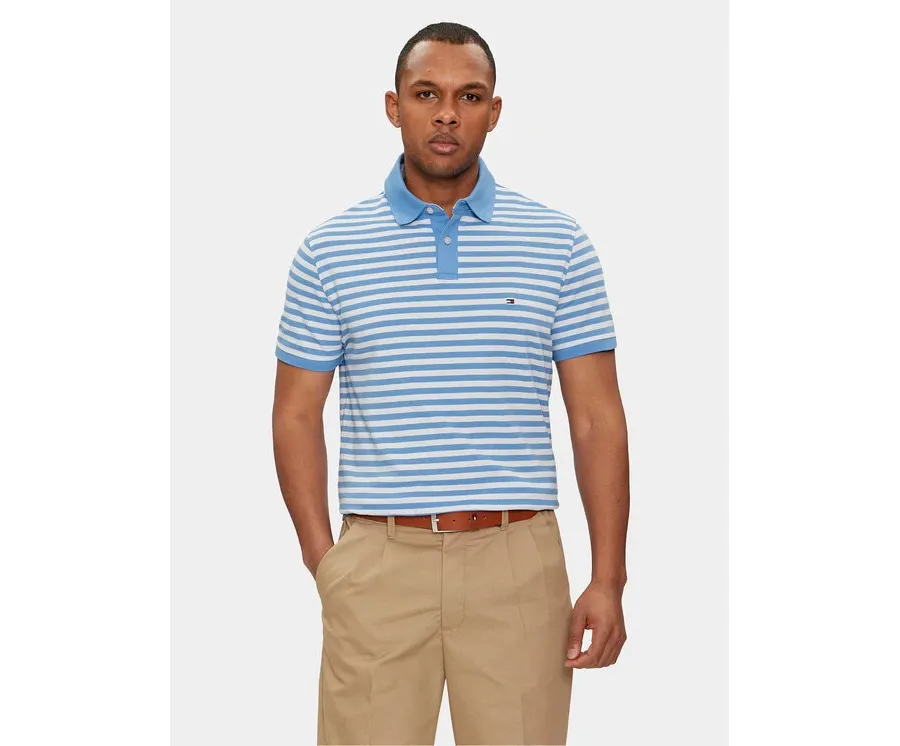 obrazek 1 Tommy Hilfiger Polo 1985 MW0MW17770 Niebieski Regular Fit