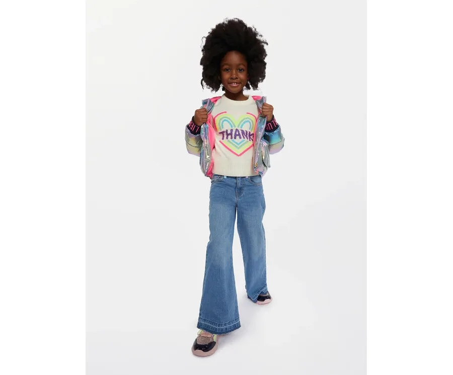 obrazek 1 Billieblush Sweter U15C22 Écru Regular Fit