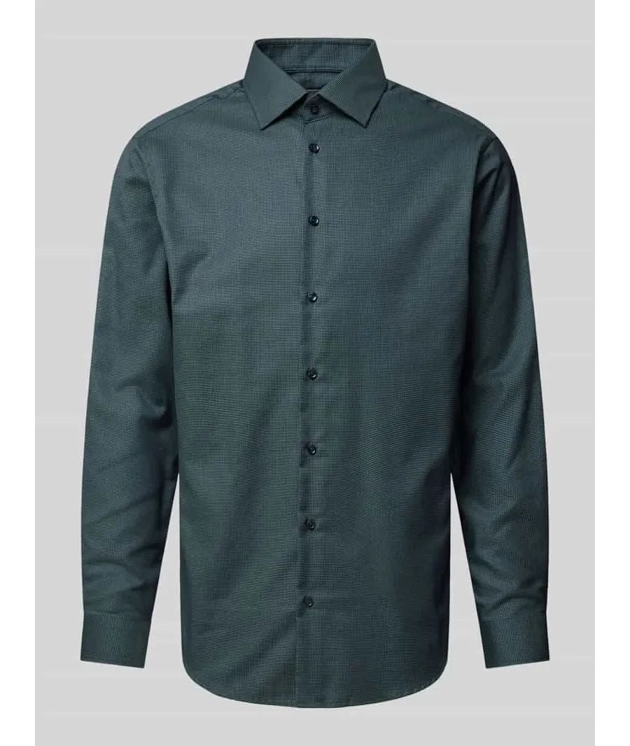 obrazek 1 Koszula biznesowa o kroju regular fit z kołnierzykiem typu kent