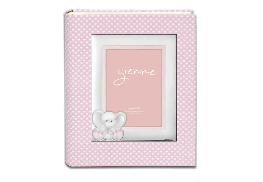 obrazek 1 Stylowy dziecięcy album na zdjęcia 20х25 cm zdobiony słonikiem w kolorze niebieskim