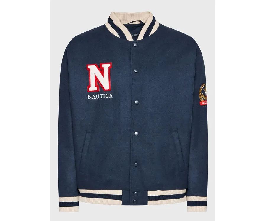 obrazek 1 Nautica Kurtka bomber Wilson N1G00392 Granatowy Regular Fit