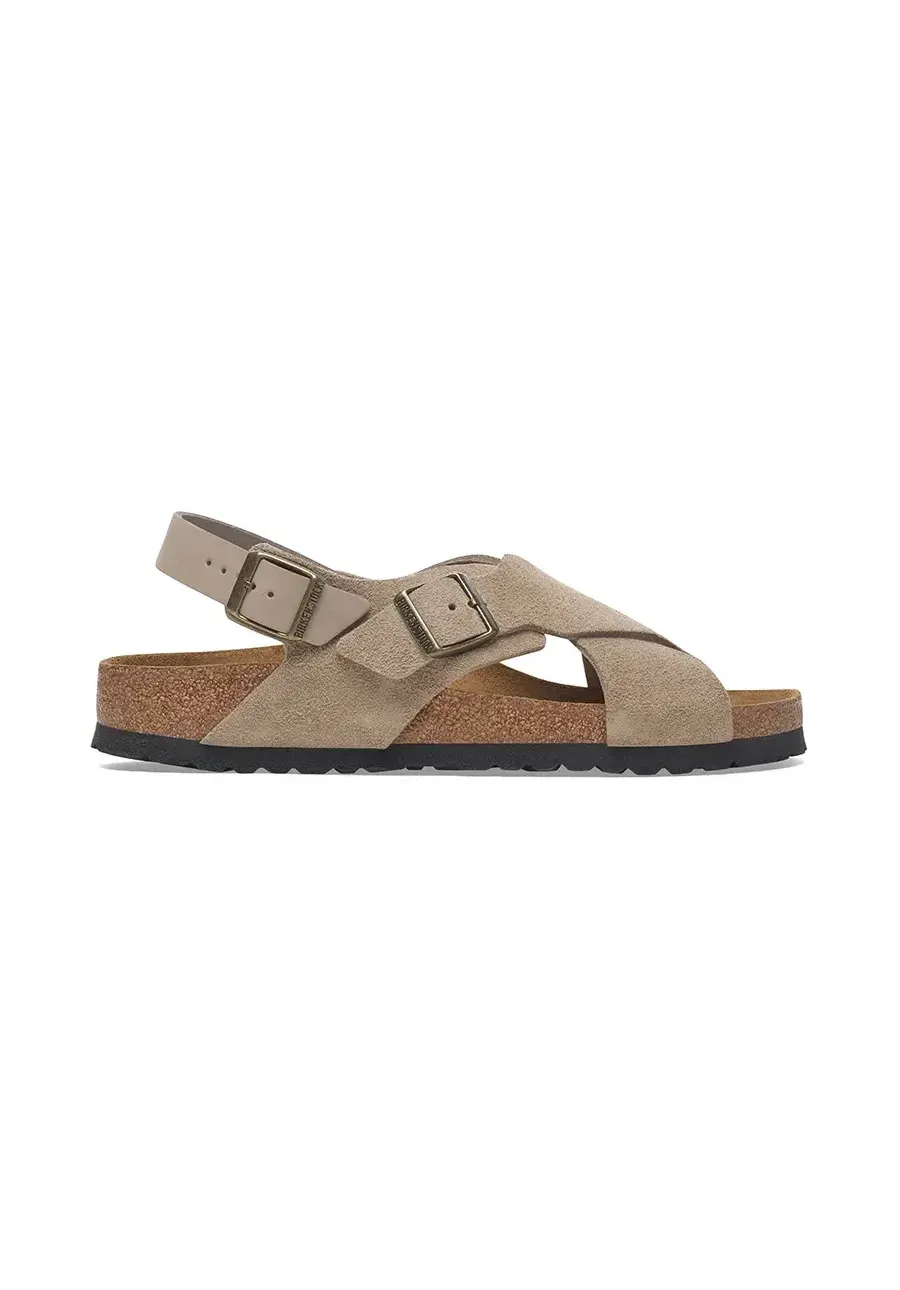 obrazek 1 Birkenstock sandały zamszowe Tulum SFB damskie kolor brązowy 1029834