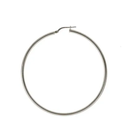 Zdjęcie Prestiżowe kolczyki z białego złota 30 mm