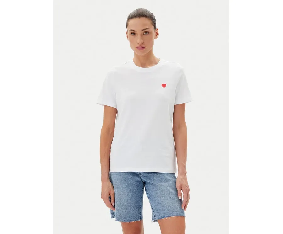 obrazek 1 Vero Moda T-Shirt Paulina 10316991 Biały Regular Fit