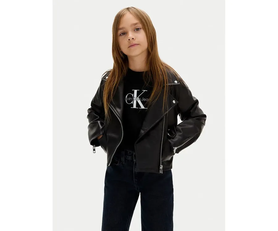 obrazek 1 Calvin Klein Jeans Kurtka z imitacji skóry IG0IG02982 D Czarny Regular Fit