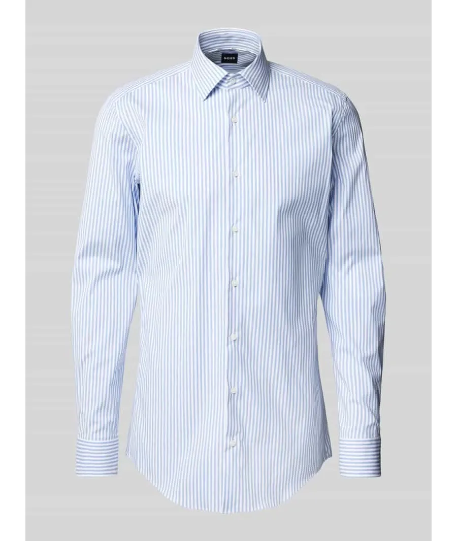 obrazek 1 Koszula biznesowa o kroju slim fit z kołnierzykiem typu kent model ‘Hank’