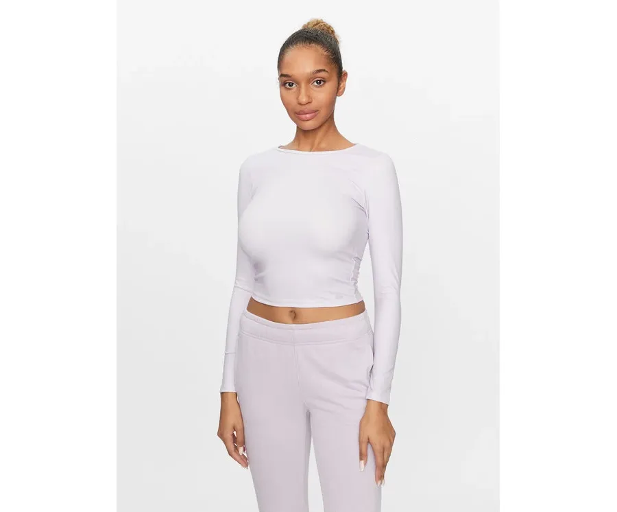 obrazek 1 4F Koszulka techniczna 4FAW23TLONF166 Fioletowy Slim Fit
