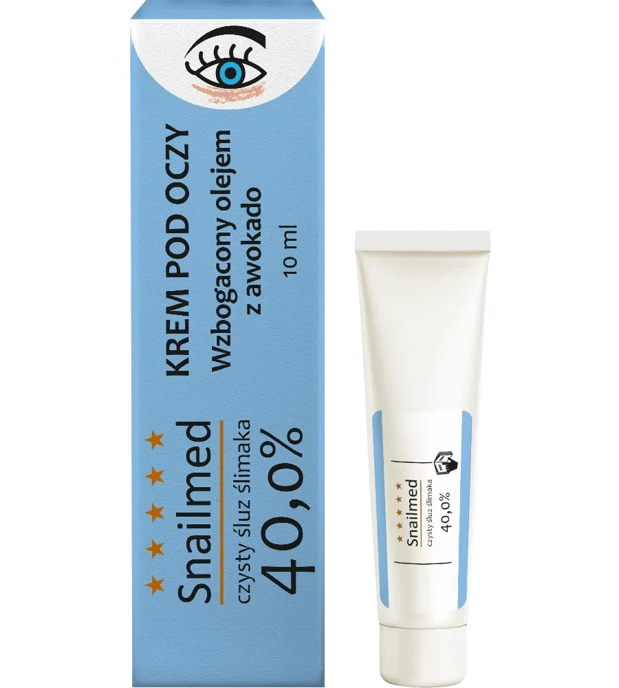obrazek 1 Snailmed Krem pod oczy ze śluzem ślimaka i olejkiem awokado, 10 ml 10 ml