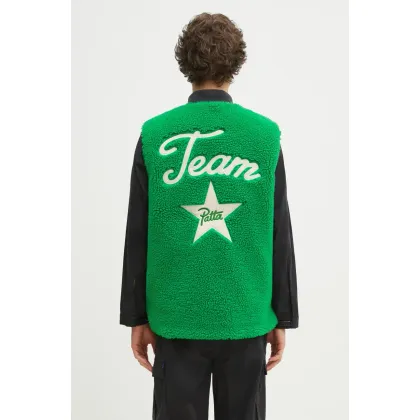 Zdjęcie Converse bezrękawnik dwustronny Converse x Patta Reversible Vest męski kolor zielony zimowy 10028295A01
