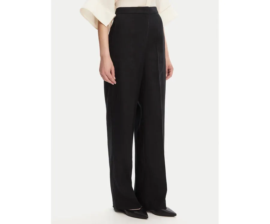 obrazek 1 Tommy Hilfiger Spodnie materiałowe WW0WW46823 Czarny Straight Fit