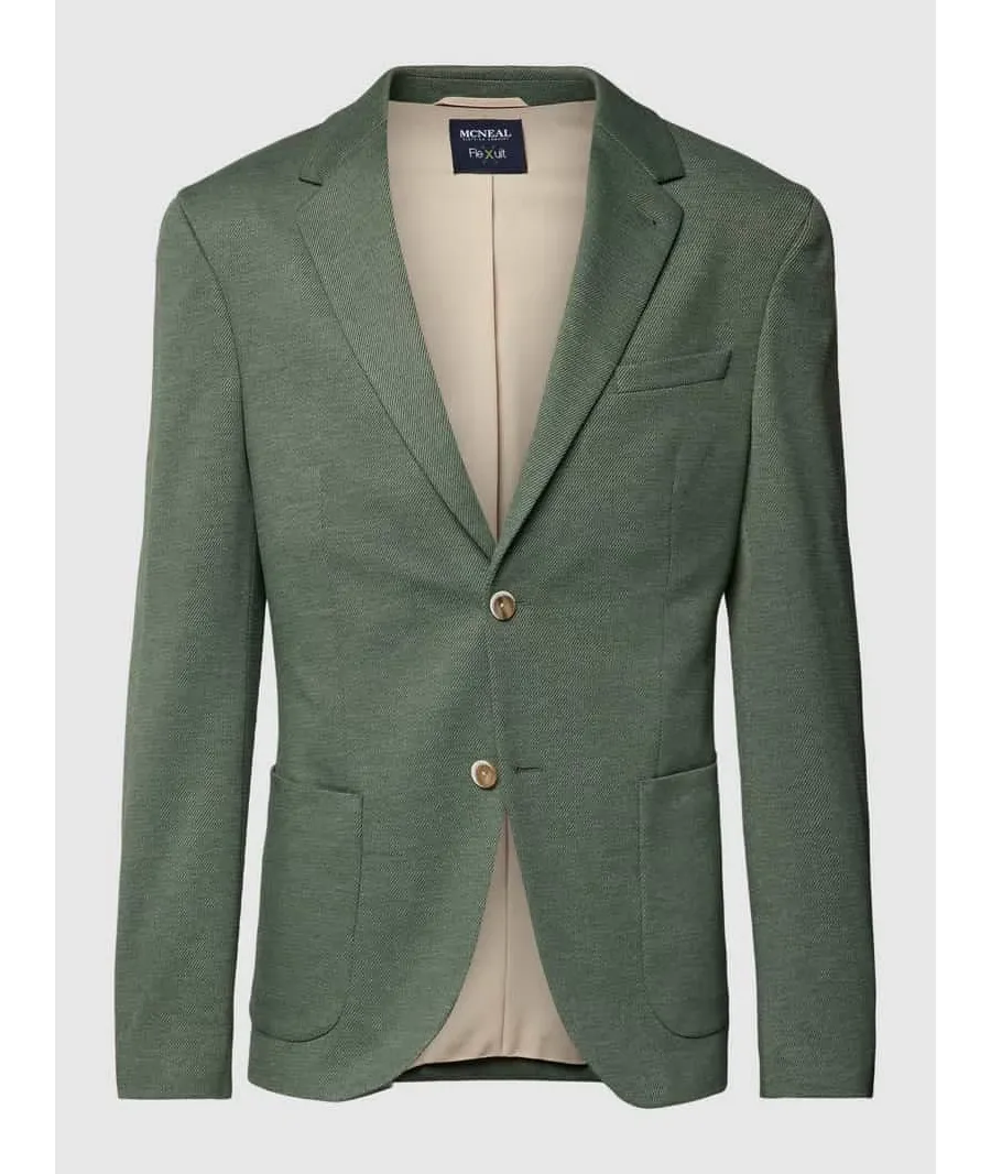 obrazek 1 Marynarka o kroju slim fit z kołnierzem z połami model ‘Max’