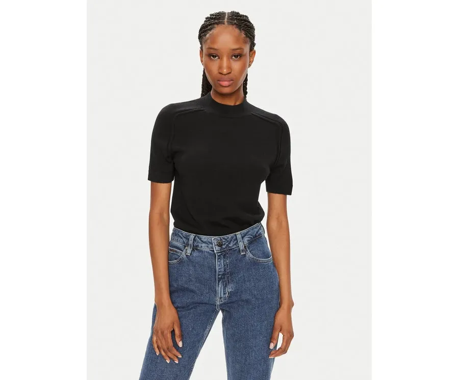 obrazek 1 Calvin Klein Sweter K20K207206 Czarny Regular Fit