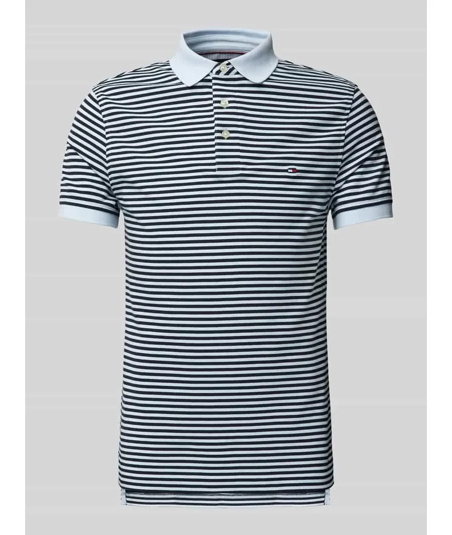 obrazek 1 Tommy Hilfiger Polo 1985 MW0MW17771 Granatowy Slim Fit