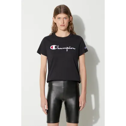 Zdjęcie Champion t-shirt bawełniany kolor czarny 114128-PS103