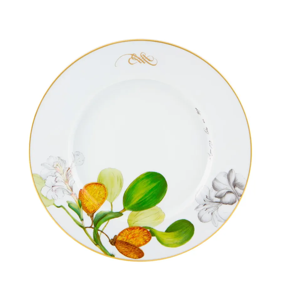 obrazek 1 Porcelanowy talerz obiadowy Amazōnia z kolekcji inspirowanej roślinnością Amazonii - Vista Alegre