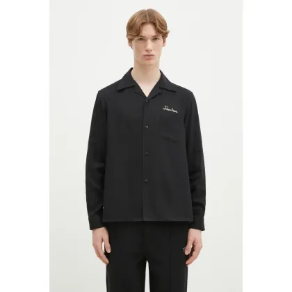 Zdjęcie Visvim koszula Keesey Sp Shirt L/S męska kolor czarny regular 125105011015