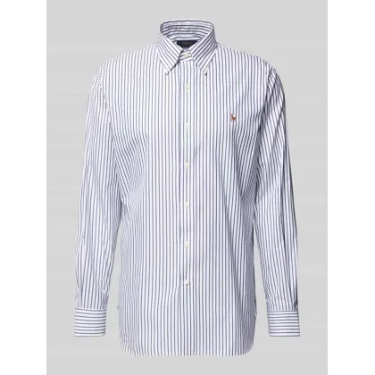 Zdjęcie Koszula biznesowa o kroju regular fit z wyhaftowanym logo