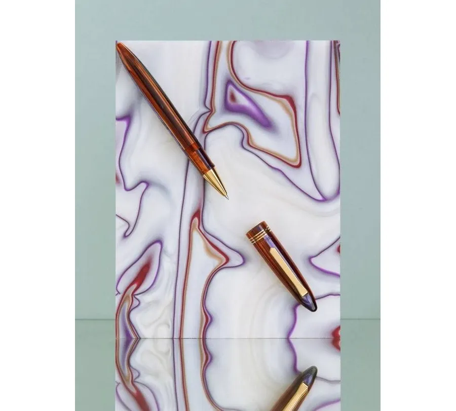 obrazek 4 Pióro kulkowe Tibaldi Bononia Seilan Purple, 18ct złoto