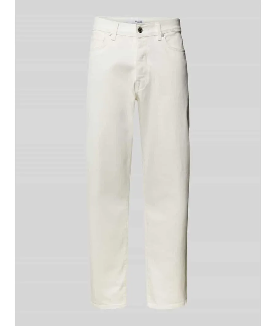 obrazek 1 Jeansy o kroju regular tapered fit z 5 kieszeniami model ‘COLE’