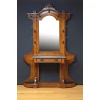 Zdjęcie Efektowny stojak w wiktoriańskim stylu z dębu - antyk po renowacji