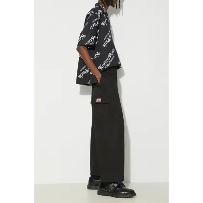 Zdjęcie Kenzo spodnie bawełniane Cargo Workwear Pant kolor czarny w fasonie cargo FE55PA2429DL.99