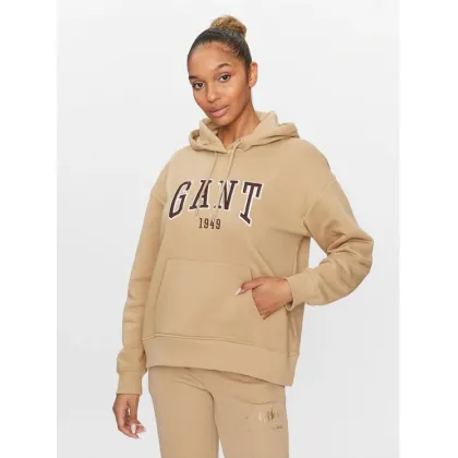 Zdjęcie Gant Bluza Rel Logo Hoodie 4200726 Khaki Relaxed Fit
