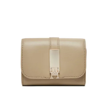Zdjęcie Tommy Hilfiger Mały Portfel Damski Th Heritage Med AW0AW16579 Beżowy