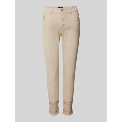 Zdjęcie Jeansy o kroju Slim Fit z ozdobnych kamieni