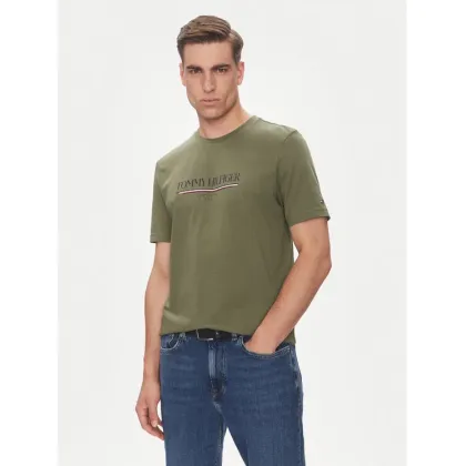Zdjęcie Tommy Hilfiger T-Shirt Brand Love MW0MW40324 Zielony Regular Fit