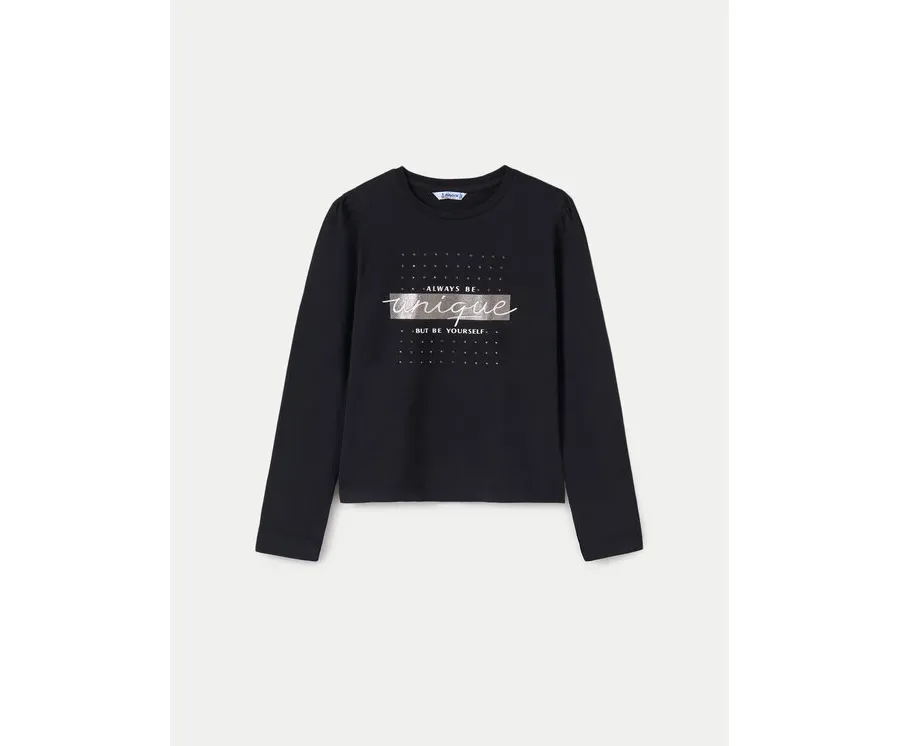 obrazek 1 Mayoral Bluzka 830 Czarny Regular Fit